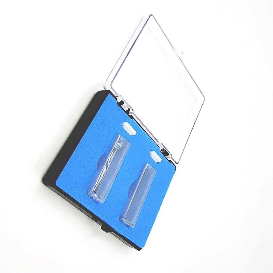 Cubeta de vidrio de cuarzo for espectrofotómetro U-V - trayectoria óptica de 5-100 mm, capacidad de 10,5 ml, 2 piezas/caja(20mm)