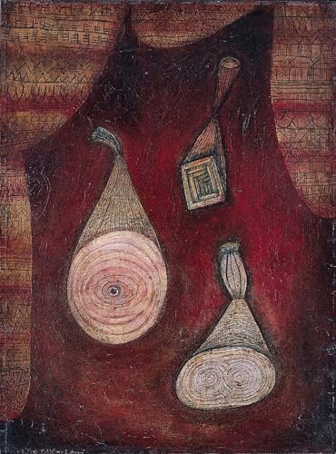 Impresión de imagen Caído de Paul Klee en salón de diseño moderno