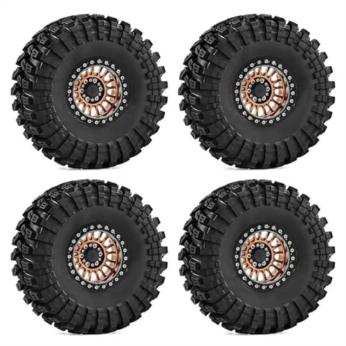 Pneus RC 1/8 de 137MM avec jante métal beadlock pour mise à niveau de crawler H8H