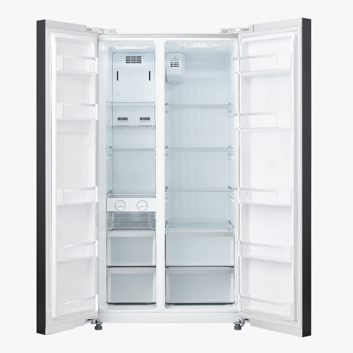 EAS ELECTRIC SMART TECHNOLOGY | EMSS178GW1 | Frigorífico Americano | Color Blanco | 179x90 cm F | Total No Frost | Modo Enfriamiento/Congelación Rápidos | Control dual