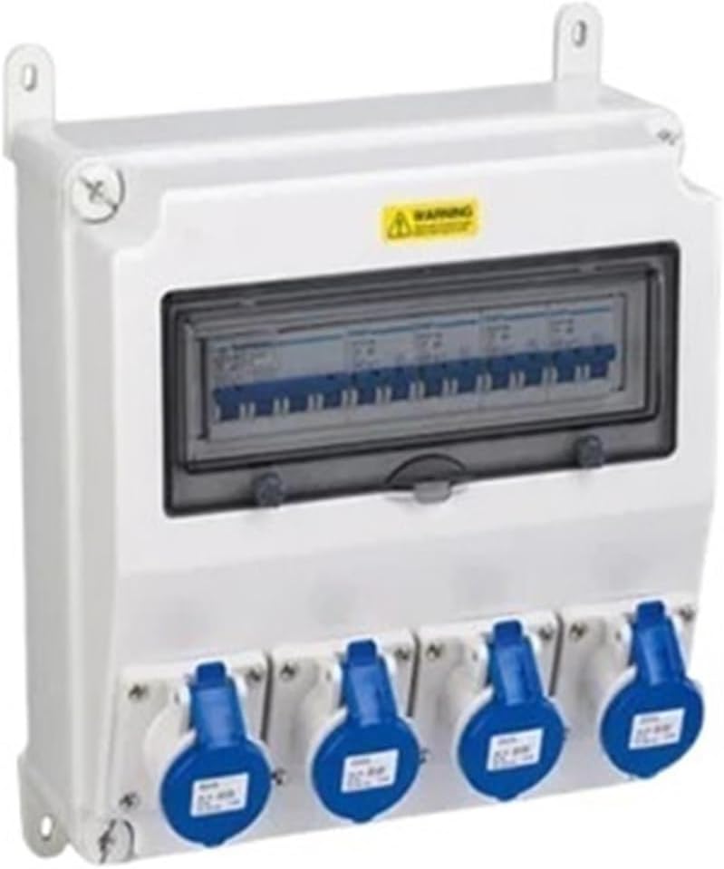 Home Wall Mounted Multi-Function Outdoor Socket Wall Power Distributor Power Distribution Board 16A / 32A 230V / 400V Sockets for Outdoor Workshop Wire & Power Arrangement(XP-2)