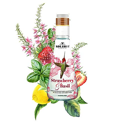 Naturally Flavored Sparkling Water by Kolibri - for Non Alcoholic Drinks and Cocktail Mixers with Low Glycemic Agave Syrup - Botanical Bubbly, Fizzy Natural Spring Tonic Water for Mocktails (6 Pack)