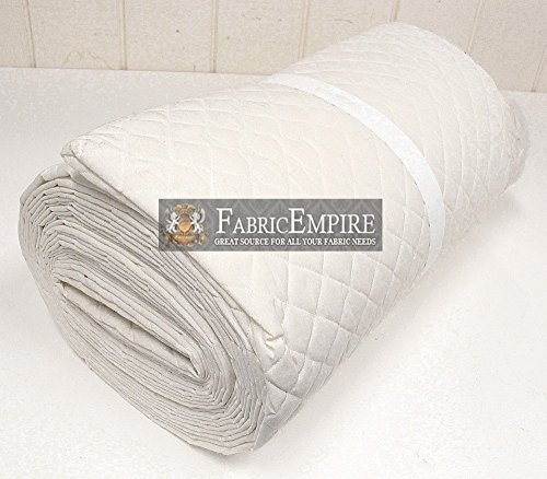 Muslin Fabric Natural Single Face Quilted Diamond 42/43 Wide Sold by The Yard