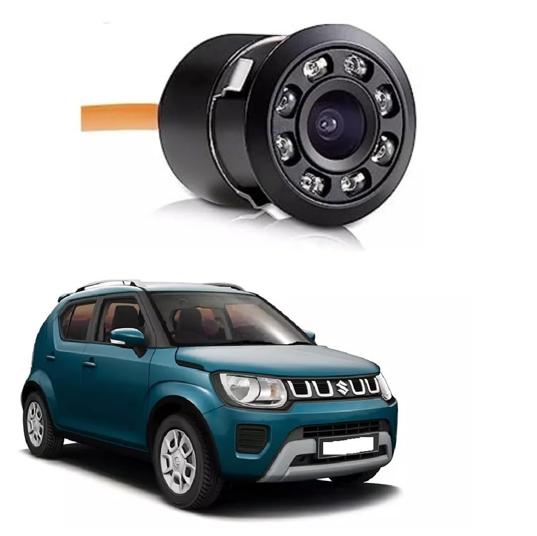 Waterproof Car Rear View Back Camera Sunrise 8 led Lights Night Vision hd Backup Camera 170 Degree Wide Viewing Angle Universal Accessories Suitable for Maruti Suzuki Nexa Ignis Type-2-image-15