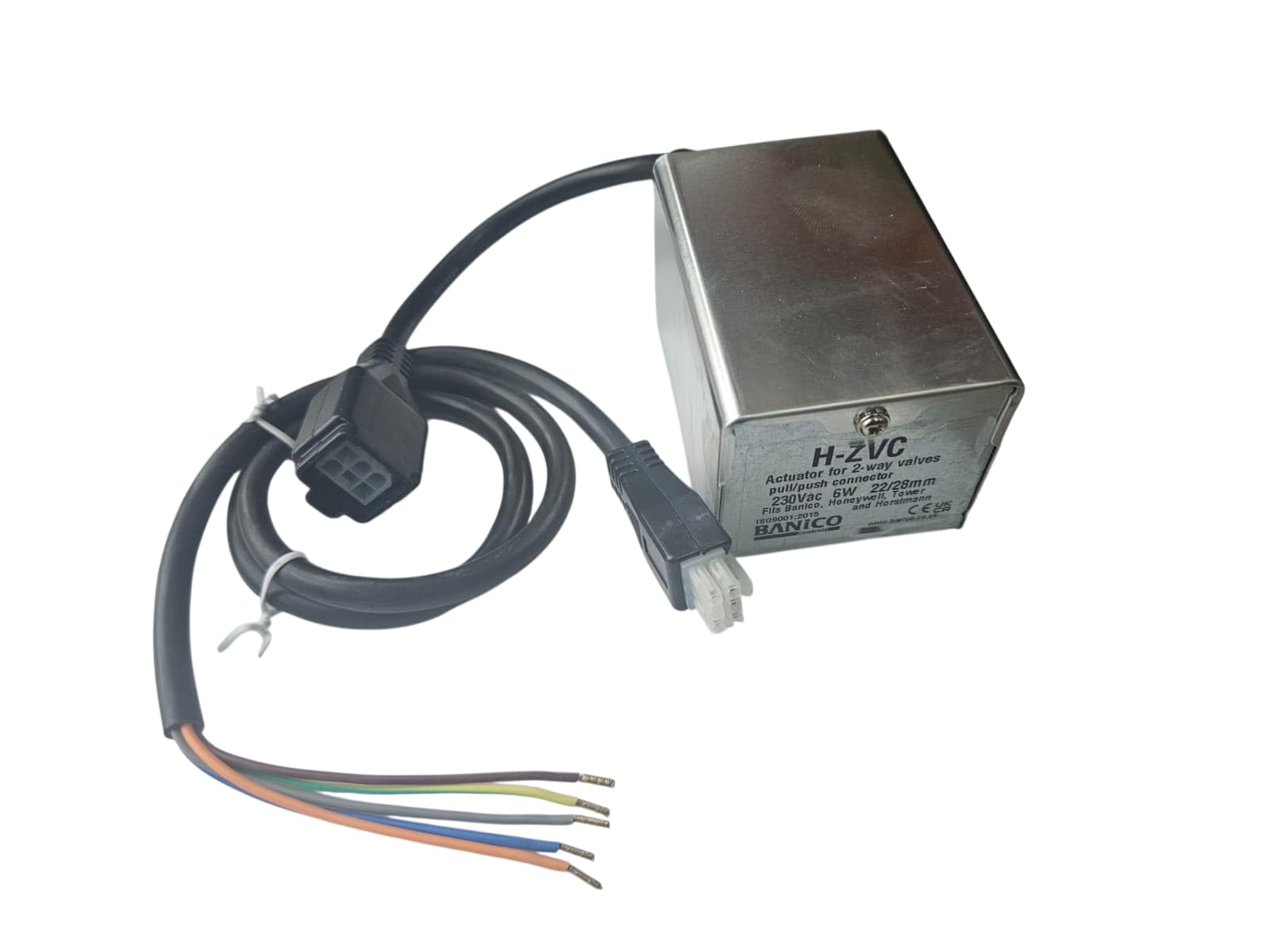 22.5 Team Controls Chrome Banico H-Zvc Motorised Zone Valve Actuator Head, 2 Port, 22Mm & 28Mm Replacement Actuator For Honeywell V4043h1056 / 40003916-001 Central Heating And Ufh, With Service Plug