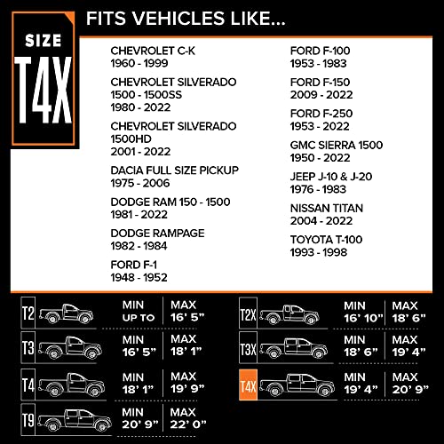Image of Budge TB-4X Lite Truck Cover Indoor, Dustproof, UV Resistant Truck Cover Fits Full Size Trucks up to 249 inch L x 70 inch W x 60 inch H, Gray