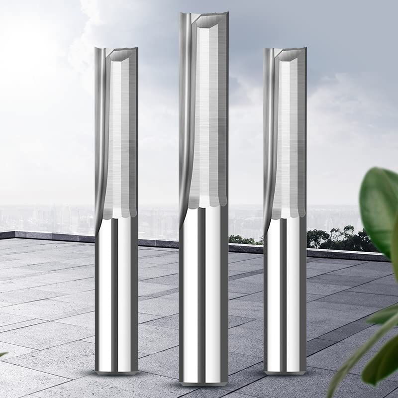 2 Flutes Straight Slot Tungsten Solid Carbide 4 6mm 8mm Shank Engraving Router Bit Tool 1pcs(3.175x17)