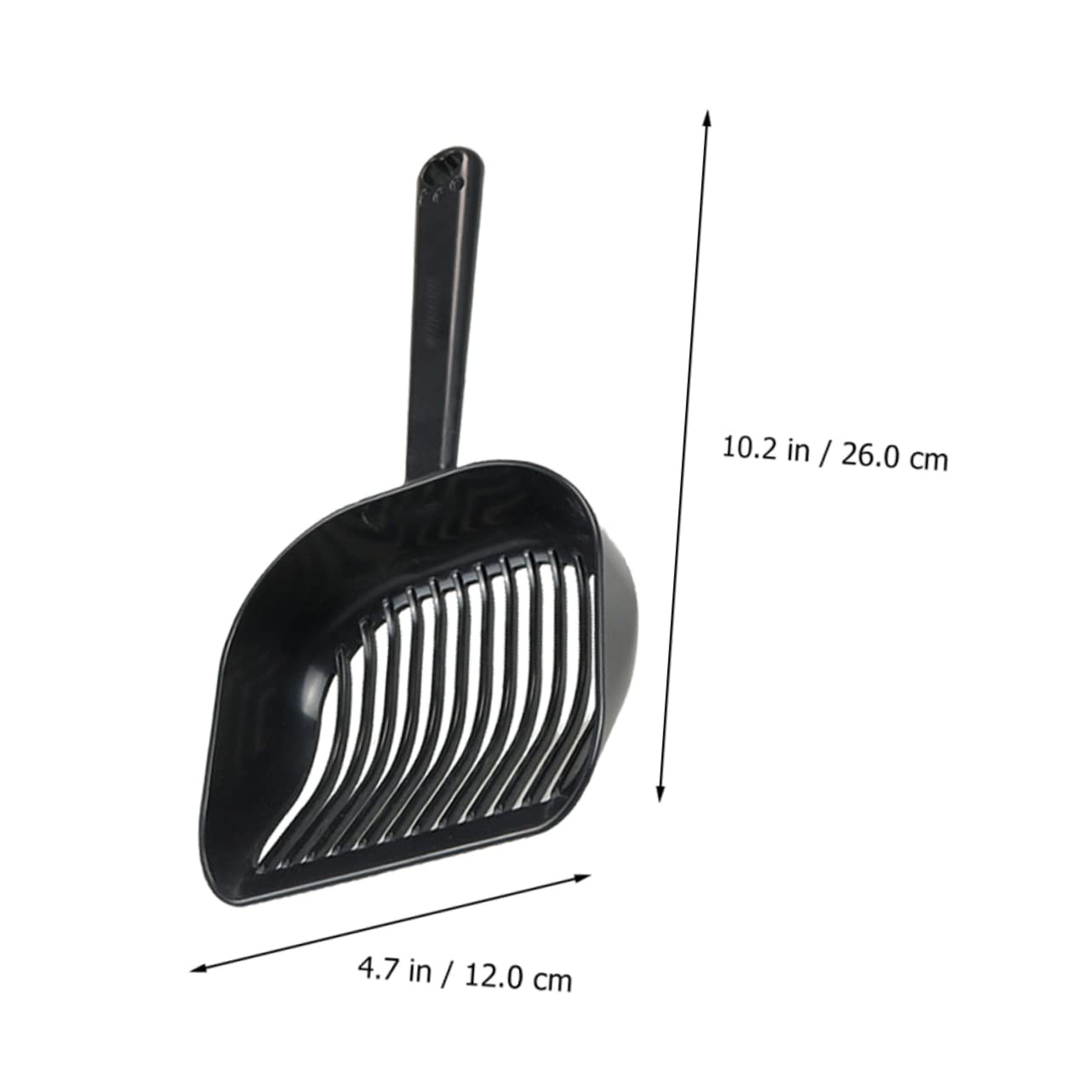 Toddmomy 2Pcs Ergonomic Cat Litter Scoops Durable Household Litter Shovels for Easy Cleaning Portable Pet Litter Tools with Non Slip Grip Space Saving Design