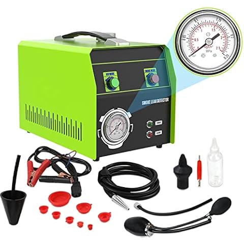 MOTOCOCHE EVAP Smoke Machine Automotive Leak Tester Dual Modes with Pressure Gauge, 12V Car Vacuum Smoke Machine Leak Detector for Vehicle/Motorcycles/Boat Cover