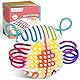 Alle Silikon Fidget Toys Sensorik Activity Ball Für Autismus ADHS, Sensory Spielzeug Board zur Anti Stress Anxiety, Reise Play Für Kinder Ab 3 Jahr & Erwachsene, Mit Reisetasche & 20 Schnüren(Weiß)