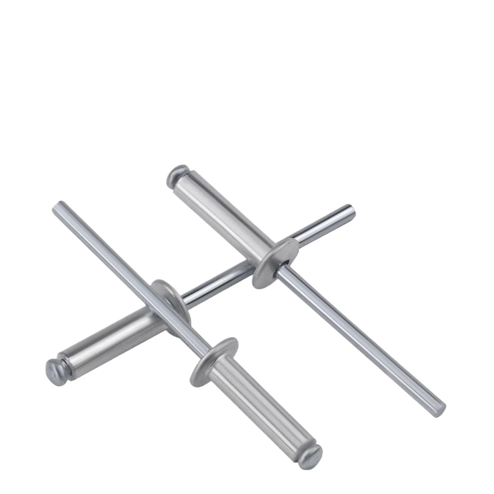 Duravik 6Mm Pop Rivets Aluminium 5-100Pcs Aluminium Dome Head Blind Rivets Pop Rivet M2.4 M3 M3.2 M4 M5(M5 (10Pcs),)