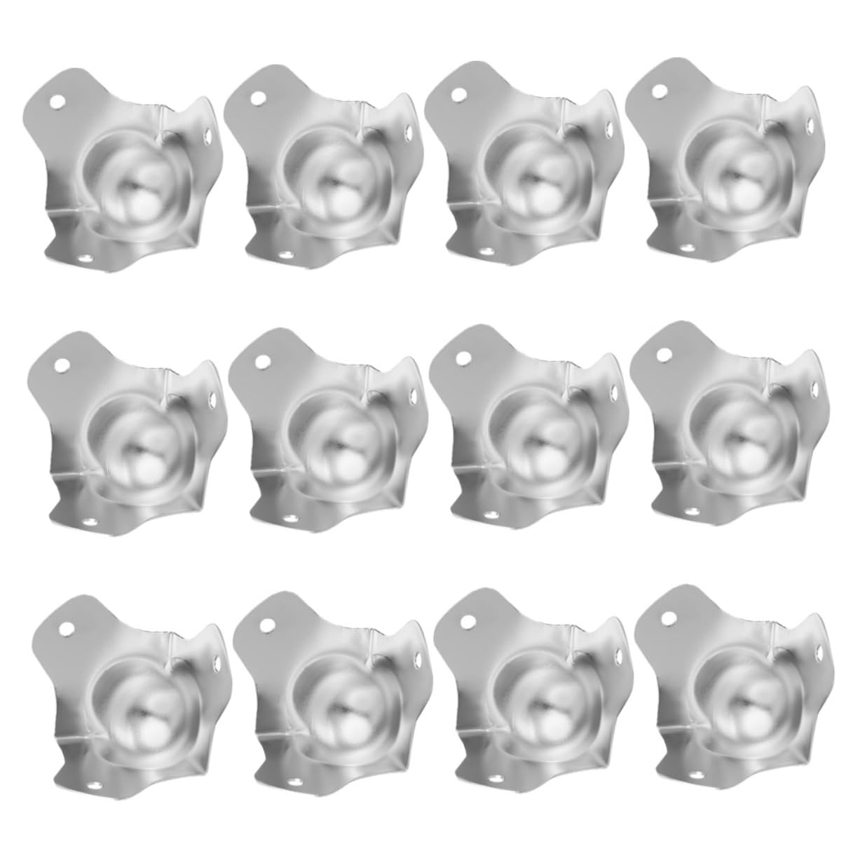 WOONEKY Protector de Esquinas Metálico de Hierro en Forma de Bola, 12 Piezas, Duradero y Fácil de Usar para Protección de Bordes en Muebles y Cajas