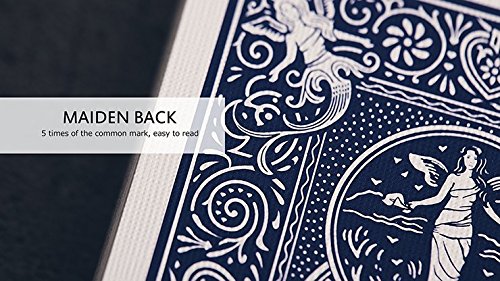 Bicycle Marked Maiden Back Naipes Poker Azul miniatura 5