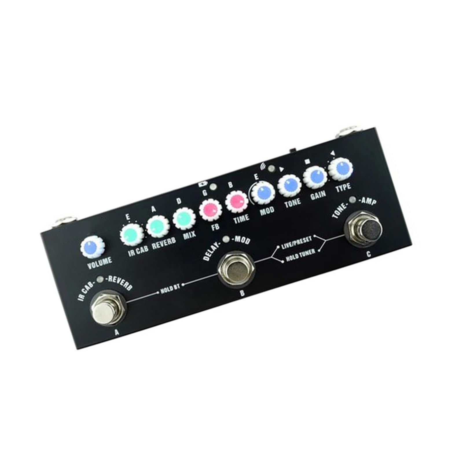Efekty Do Gitary Elektrycznej Wieloefektowy Pedał Do Nagrywania Gitary Akustycznej Z Funkcją Interfejsu Audio(Black)