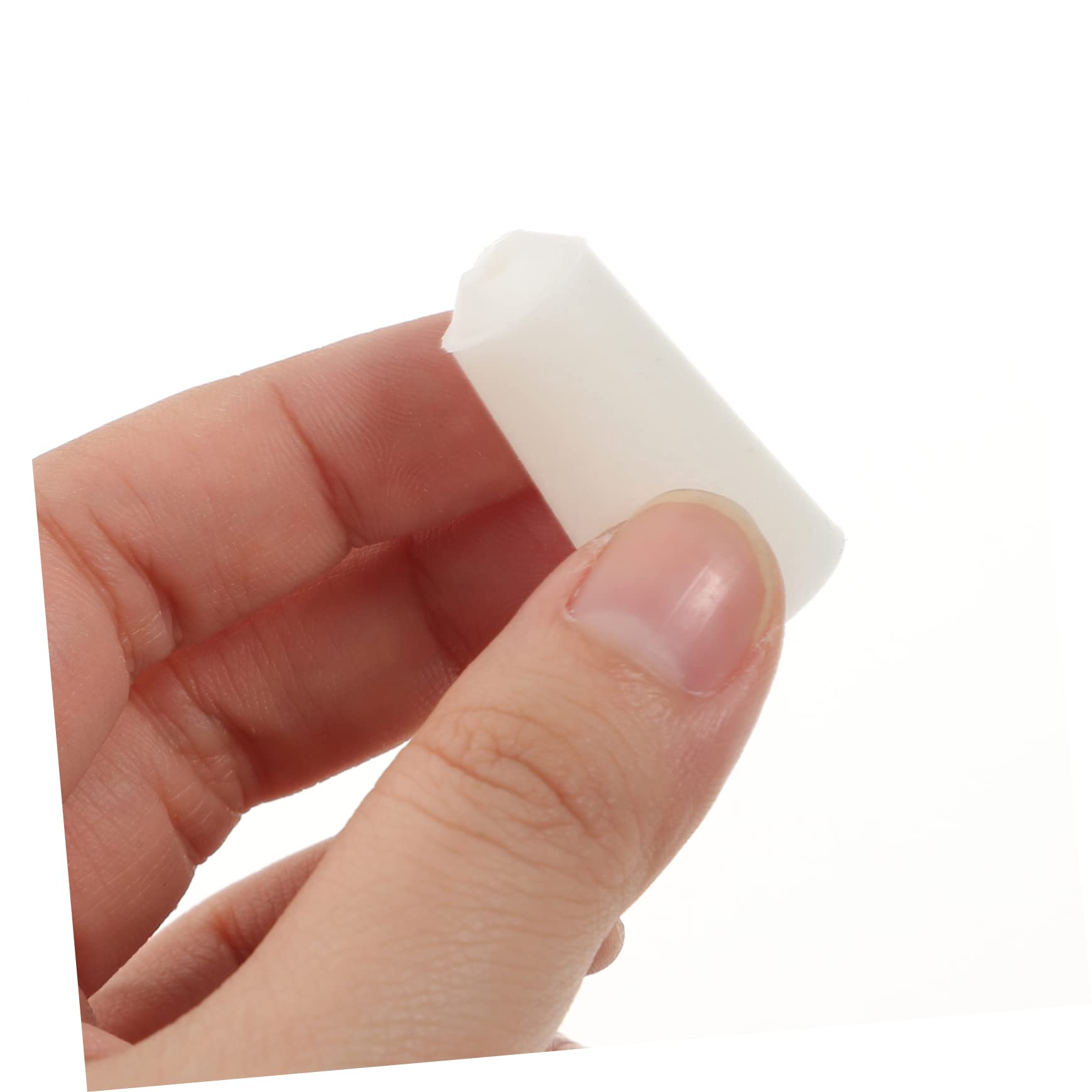 OUNONA 20pcs Rubber Plugs for Holes Test Flask Stoppers Plugs for Salsa Bottles Lab Stopper Glassware Sealed Tube Plug Flask Plugs Bottle Stopper Silicone Sealing Stopper White