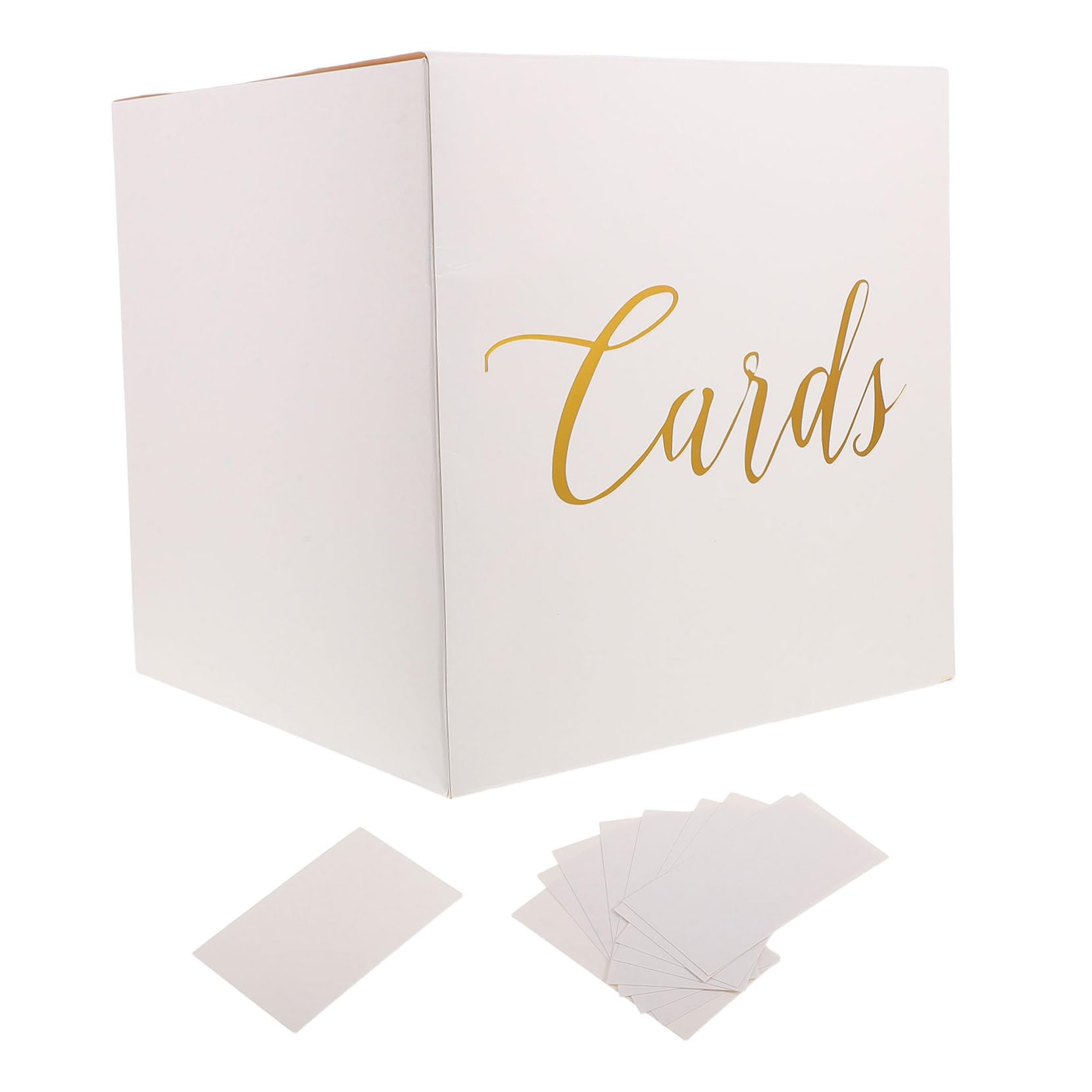 VILLCASE DIY Wedding Card Box Rustic Multi Functional Present Case for Proposals Birthdays Showers and Graduation Parties Durable Design with Cards Included