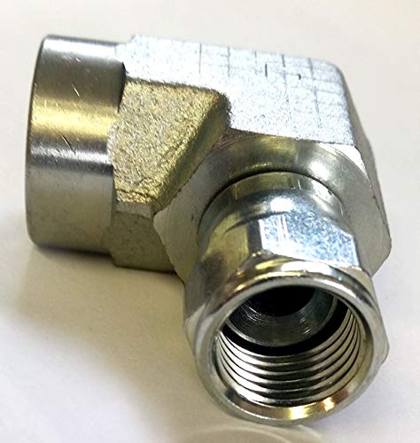 AF 6503-08-10 - 1/2 Female Pipe (.840''-14 Threads) X 5/8 Female JIC (7/8''-14 Threads) 90 Elbow