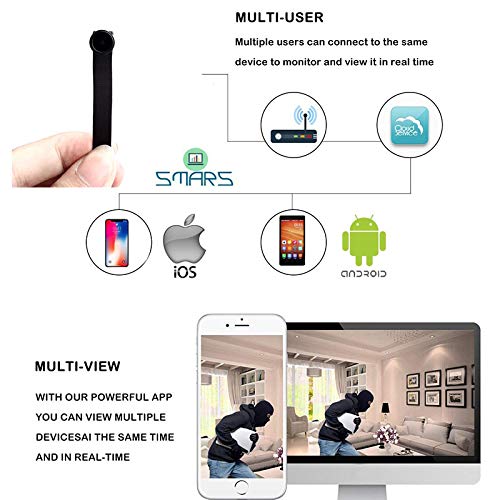 Image of smars Wifi 1080p FHD 90 Viewing Area Security Camera, Black