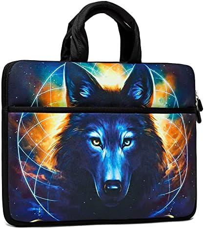 Laptop Case 13 13.3 inch Laptop Sleeve with Handle and Accessory Pocket Protective Computer Carrying Bag Compatible with MacBook Air/ Pro/ iPad Pro/ HP/ Dell/ Lenovo Notebook Tablet (Wolf)