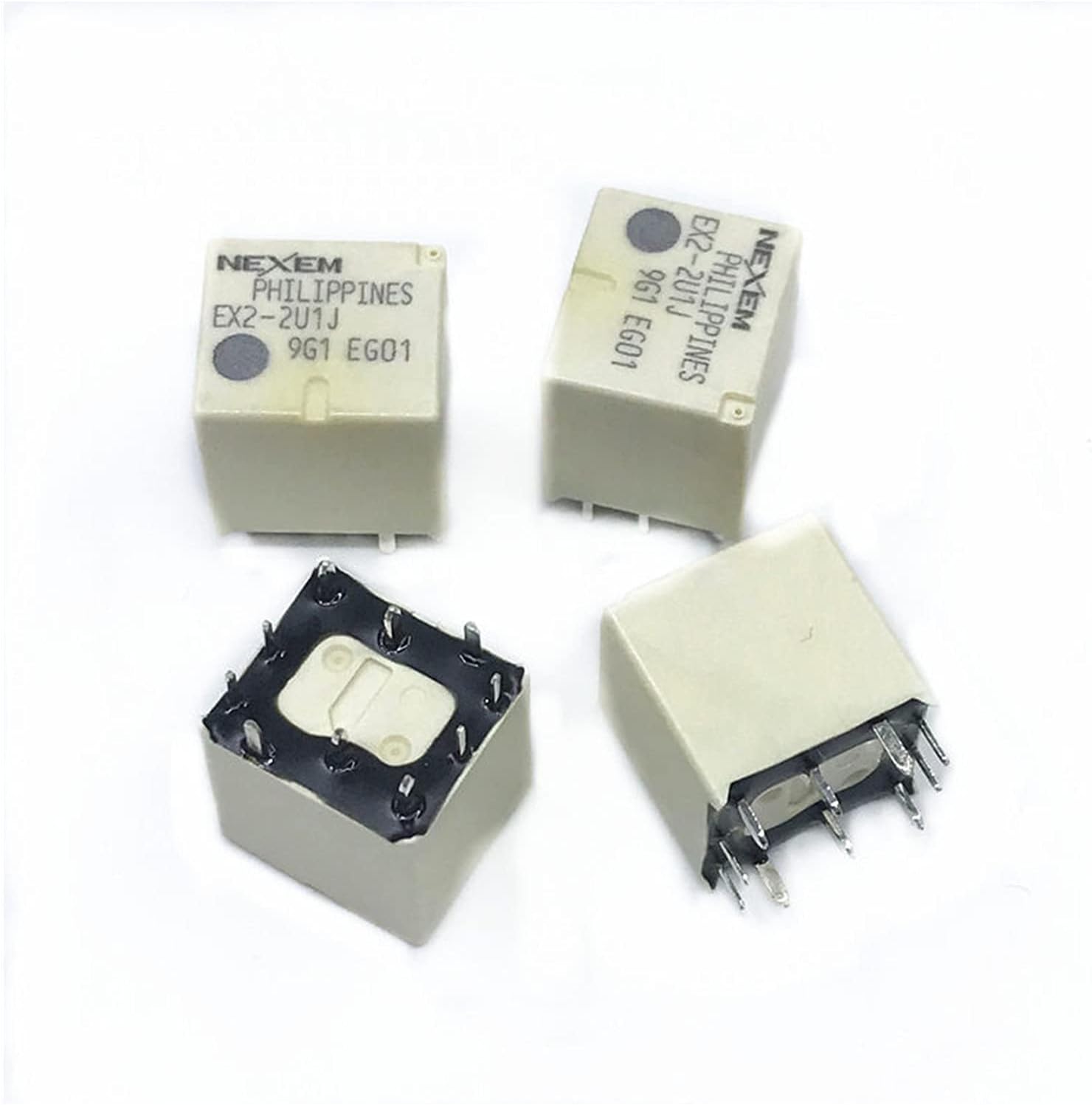 10Pcs/lot Automotive relays EX2 2U1J EX2-2U1 EX2-2U1J On Board Central Locking Relay DC12V10Pins