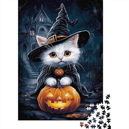 Rompecabezas de gato y calabaza de 1000 piezas, el reto de lógica para entrenar tu mente
