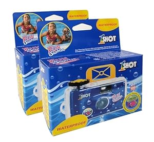 1Shot UW25 Wasserdichte Einwegkamera 2er-Pack