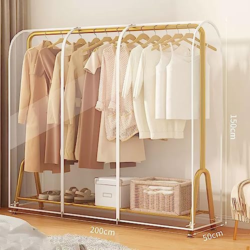 Storage Bags for Clothes,Clear Garment Bags for Hanging Clothes with Durables Zip Waterproof and Dustproof，No Installation Required, Washable for Suit, Shirts, Coats, Jackets, Dress, and Sweater2