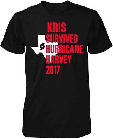 Amazon.com: Kris Survived Hurricane Harvey - Men Cool Fahion Tshirt
