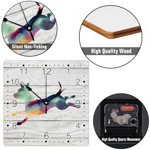 Reloj de Pared Cuadrado de 12 pulgadas en PVC miniatura 7