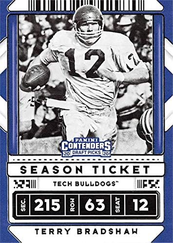 Terry Bradshaw Football Card (Louisiana Tech Bulldogs) 2020 Panini Contenders Draft Picks Season Ticket #94