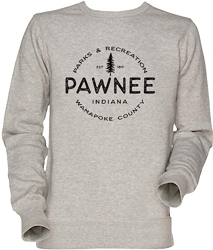 Sweat-shirt Parks and Recreation jersey gris homme femme pull de série télévisée