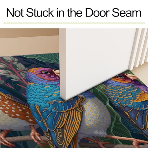 Tapis antidérapant oiseaux lavable pour sol propre et sec - 7