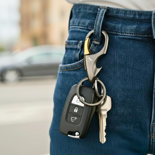 Image of THE MEN THING - Premium Stainless Steel Multicolor Keychain for Men & Boys