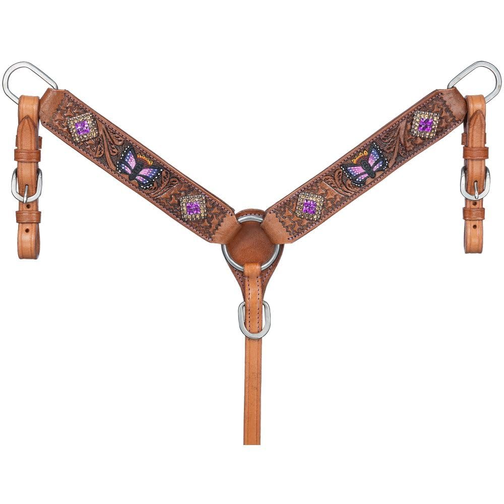 Tough 1 Silver Royal Butterfly Mini Breastcollar