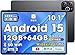 【超大画面・Android 15 タブレット】 10インチ Wi-Fiモデル 12GB+64GB+最大1TB拡張 6000mAh 8コアCPU アンドロイド Bluetooth5.2 2.4G/5G WiFi 顔認識 無線投影 WidevineL1対応 YouTube/映画/電子書籍/LINE tablet バックカメラ