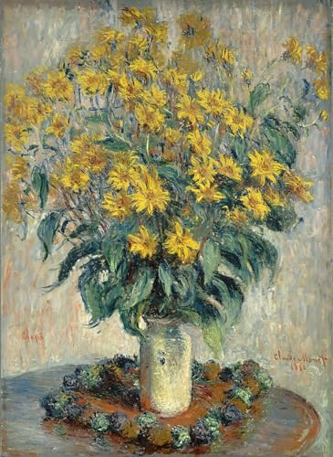 Carteles Fiori di topinambur de Claude Monet para decoración pared del salón