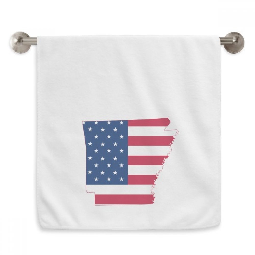 Serviettes moelleuses motif diadème Arkansas blanche de qualité