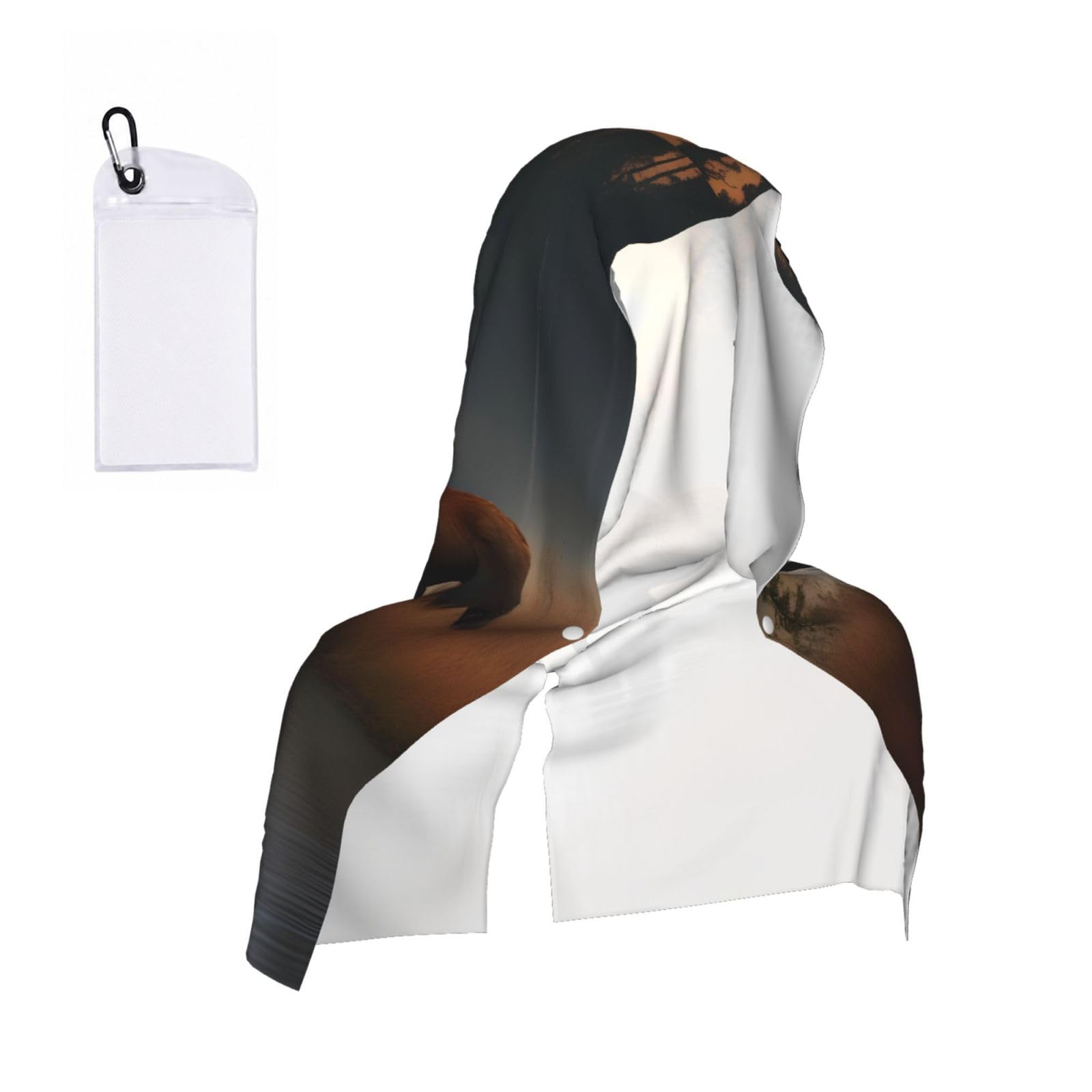 ZYJHYY Deer Bear Moose Print Unisex Swimming Towel Practical Camping Towel Skin-Friendly Cooling Towel For Workout Training