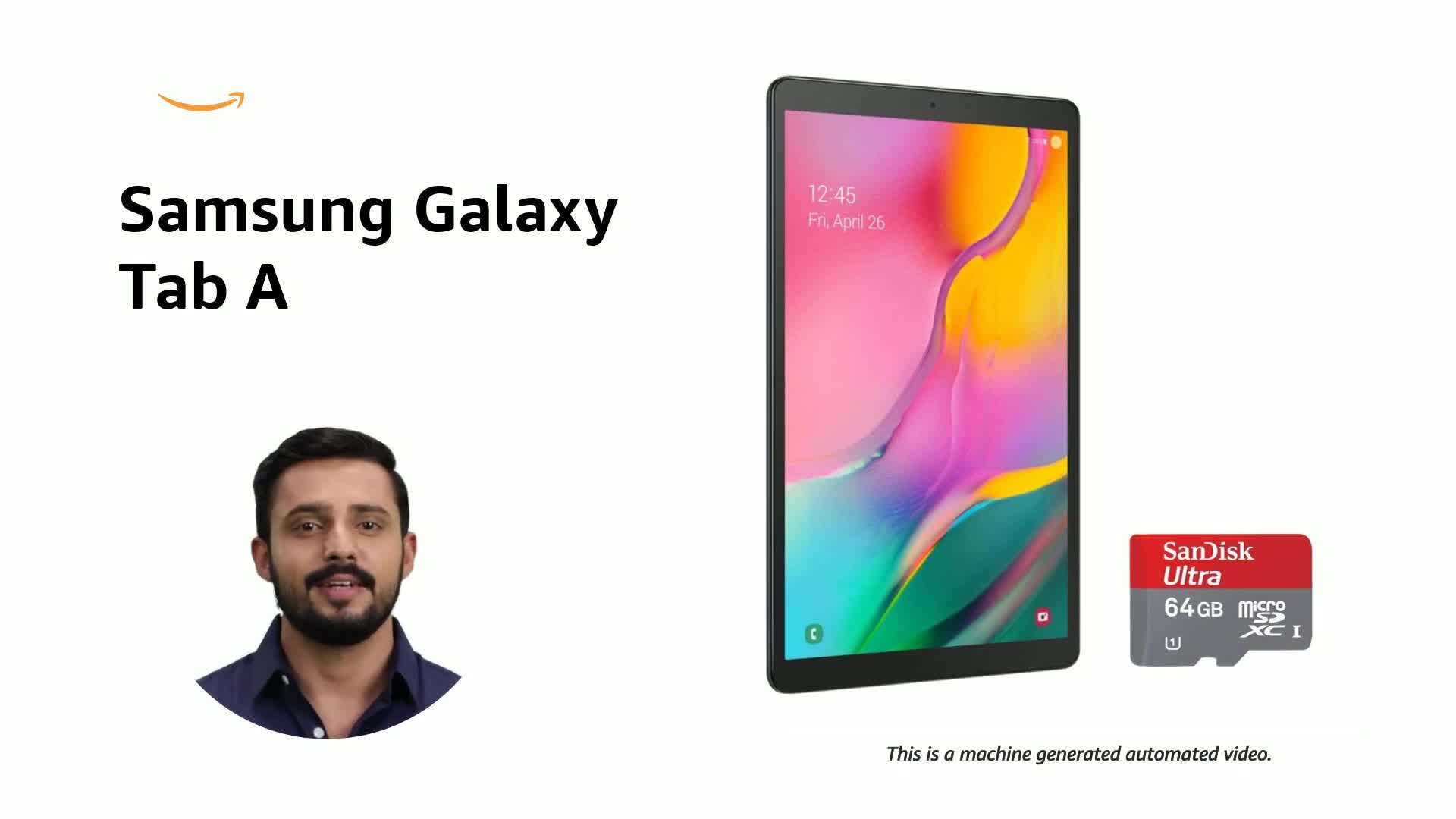 Samsung Galaxy Tab A 10.1 inch 32GB with 64GB Memory Card