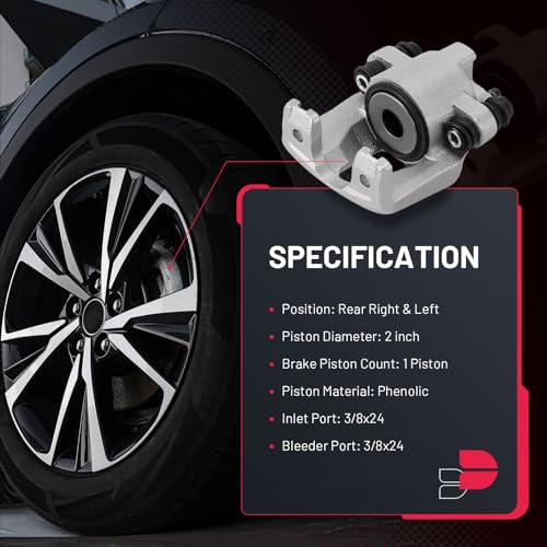 Image of BDFHYK 2pcs Rear Disc Brake Caliper Compatible with Ford Expedition /F-150 /F-150 Heritage /F-250 1997-2004, Compatible with Lincoln Navigator /Town Car 1999-2011 5.4L V8 /4.6L V8