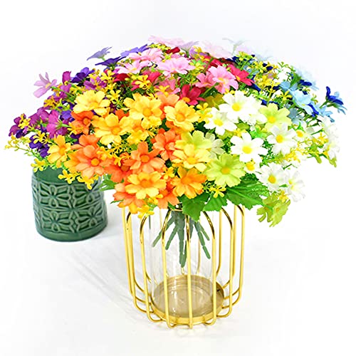 Simulation of Multi-Head Jumping Orchid Chrysanthemum Bouquet Plastic ONO Chrysanthemum Flower Arrangement Decorative Ornaments Cover