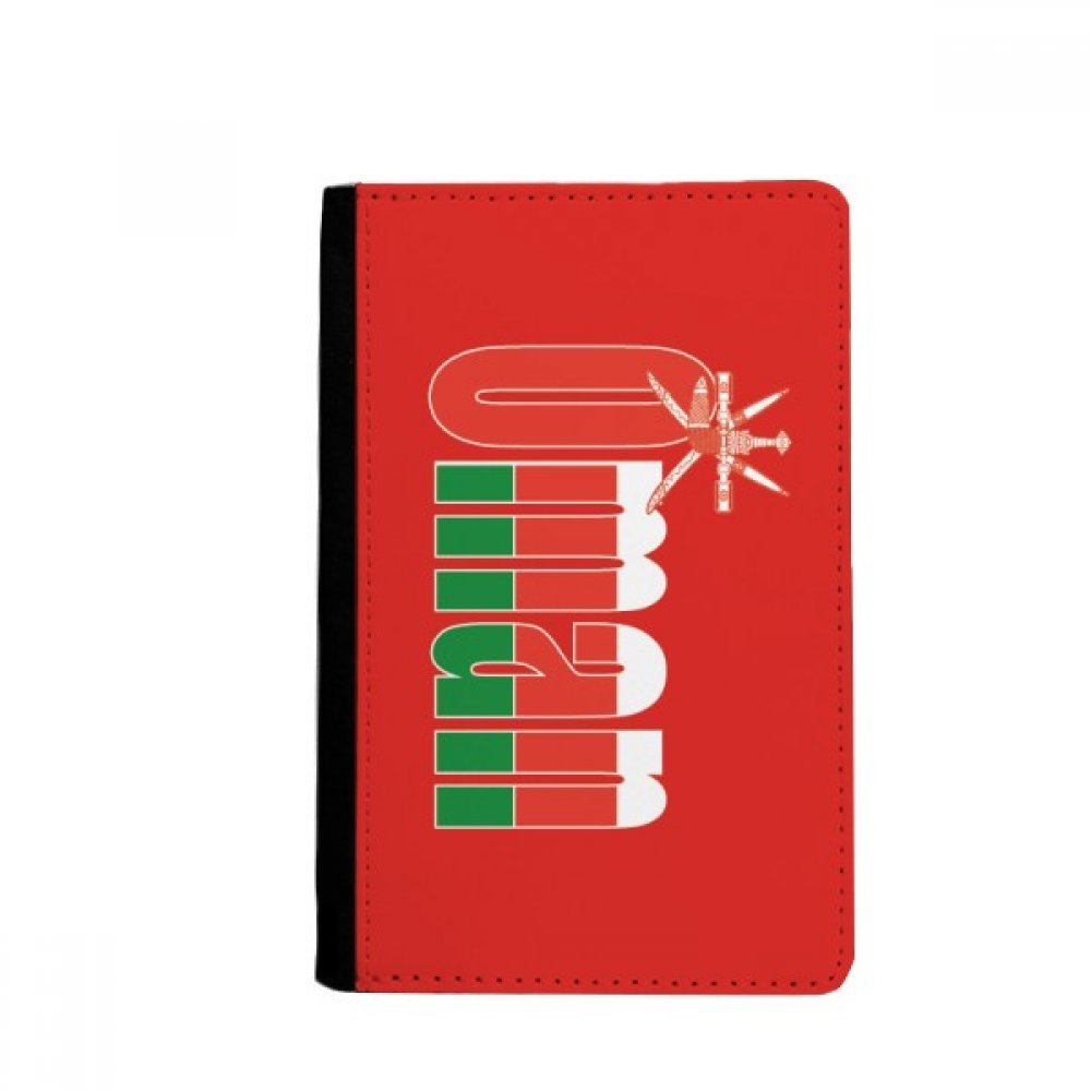 DIYthinker Oman Country Flag Name Passport Holder Notecase Burse Wallet Cover Card Purse