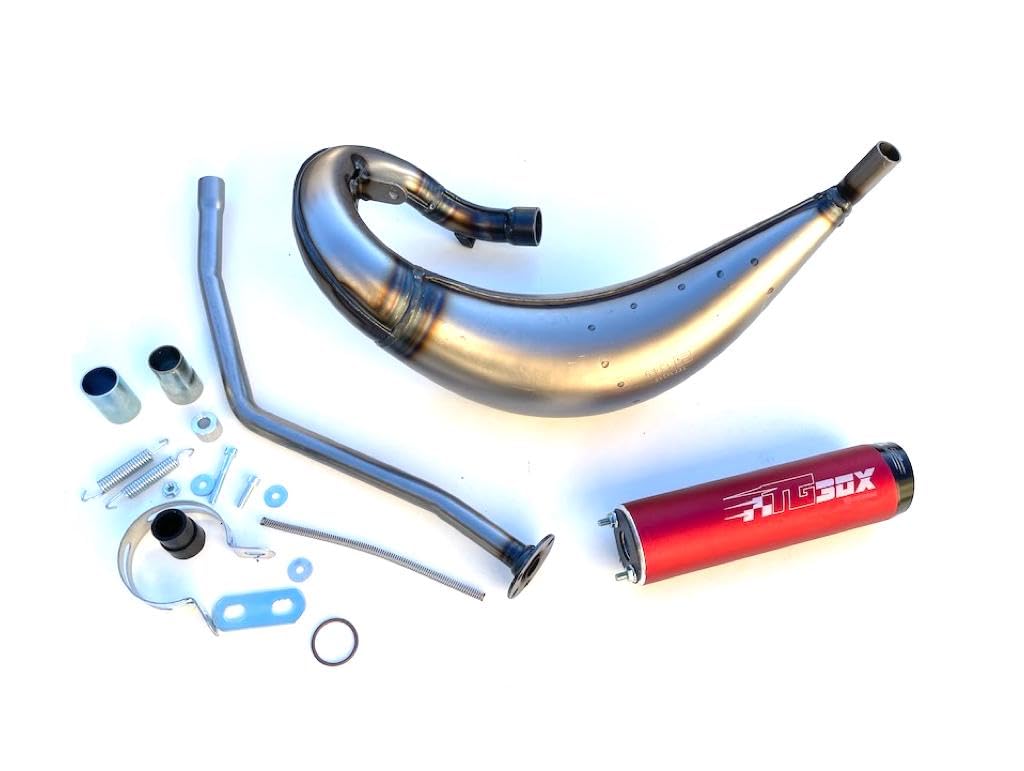 Sportauspuff Tecnigas E-NOX EVO-2 passend für Rieju MRT 50ccm AM6 – E-geprüft – Tuning Auspuffanlage Edelstahl Aluminium