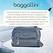 Baggallini Triple Zip Small Crossbody Bag for Women - 8x6 inch Convertible Fanny Pack Belt Bag - Lightweight Water-resistant