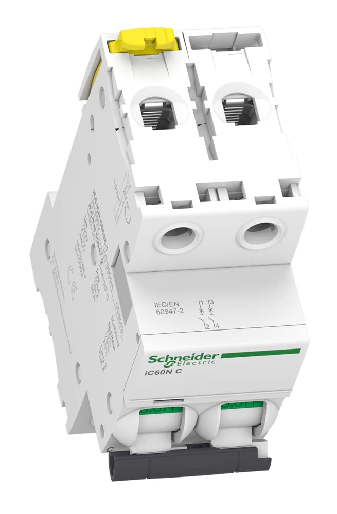 Schneider Electric - Acti9, iC60N disjoncteur 2P 10A courbe C - A9F77210