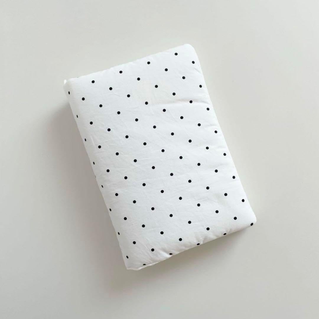 早い者勝ち　韓国　バインダー　カバー　貯金　現金管理　リフィル　水色ストライプ 韓国 バインダー カバー 貯金 現金管理 リフィル ホワイトドット