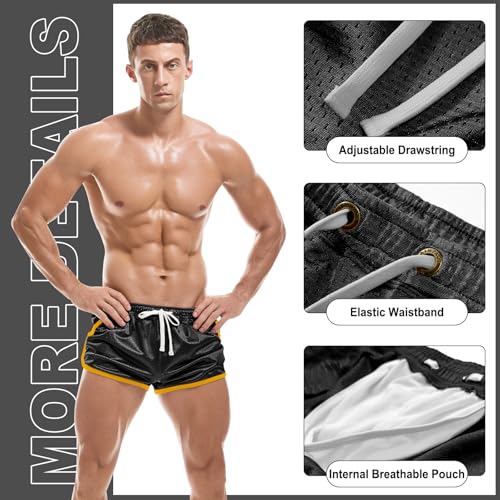 AIMPACT Mens Short Shorts 3 Inch Gym Shorts Men Mesh Mens Breathable Bodybuilding Athletic Running Sports Shorts with Pockets - Image 6