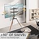 RFIVER Tripod TV Ständer Stativ Ständer Tripod Fernsehständer TV Bodenständer mit Staffelei Höhenverstellbar Schwenkbar für 32-65 Zoll Fernseher Max Vesa 400 * 400mm 35kg