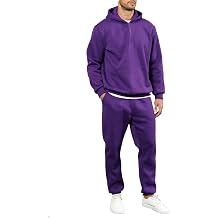 JIHUILAI Men Track Suits 2 Piece Set Quarter Zip Hoodie Sweatpants Jogging Suits Causal Athletic Mens Sweatsuits