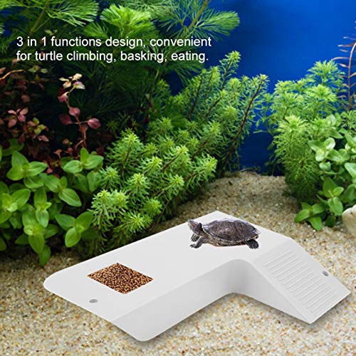 Réptil atóxico Ilha flutuante, 3 em 1 funções Aquário Ilha flutuante Ornamento de aquário Tartaruga